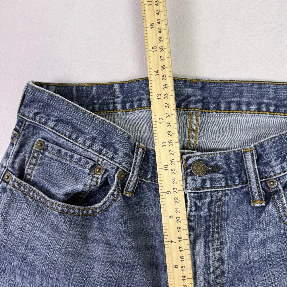 Levi's 559 Relaxed Straight Jeans Men's‎ 34x30 Medium Wash Distressed Denim